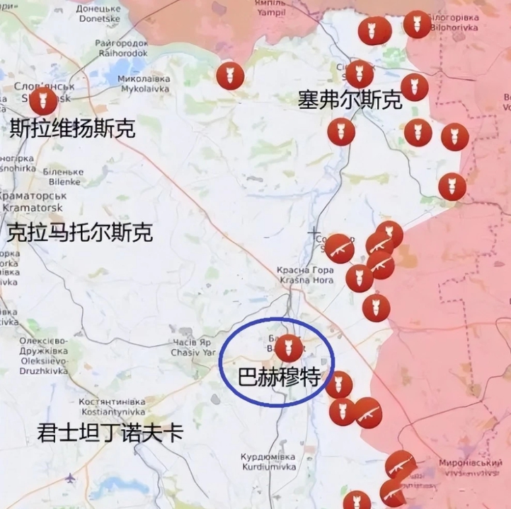 烏軍與俄軍在烏東戰略要地巴赫穆特激戰。 圖 : 翻攝自騰訊網 烏軍與俄軍在烏東戰略要地巴赫穆特激戰。 圖 : 翻攝自騰訊網