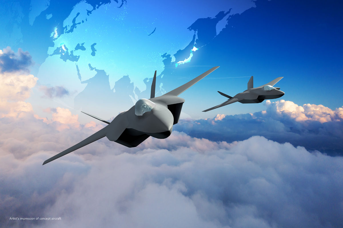 日本防衛省公布「次世代戰機」預想圖。間接證實新戰機將由日本、英國、義大利等3國共同研發。   圖：翻攝mod.go.jp