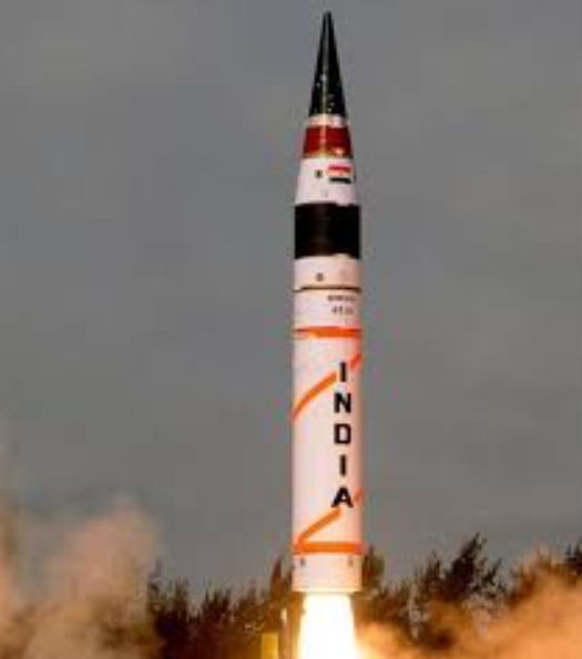 印度成功試射烈火-5導彈。   圖 : 翻攝自新華網
