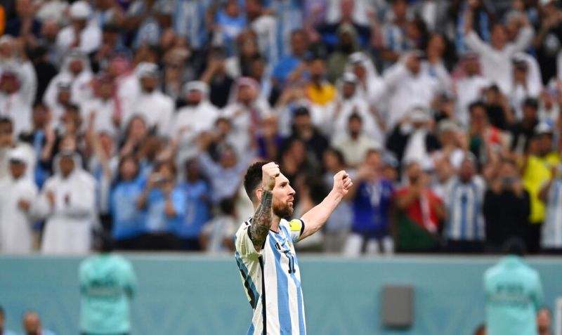 ▲世足賽今（18）晚即將迎來決賽，冠軍是由法國隊及阿根廷隊角逐，圖為阿根廷球星梅西（Messi）。   （圖／美聯社／達志影像）