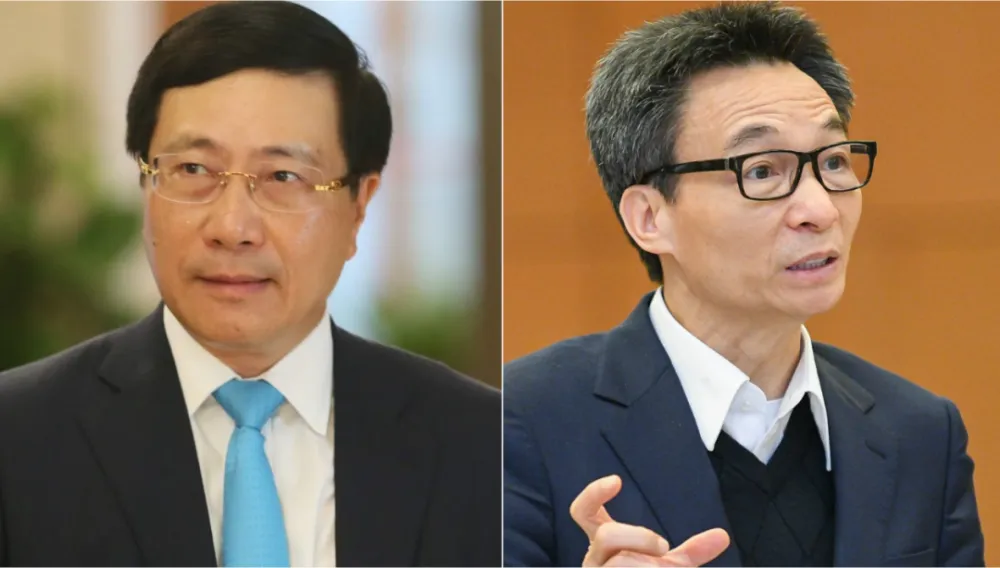 越南副總理范平明（左）、武德儋（右）因貪污案遭撤職。 圖：翻攝自中國新聞週刊