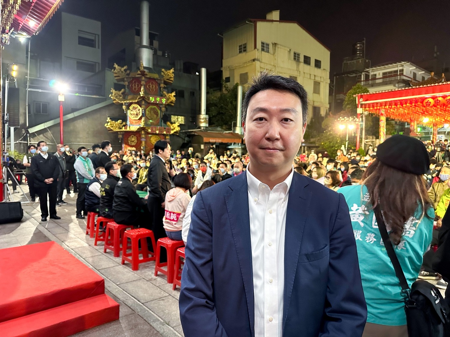 陳世凱出席賴清德政見會，他表示絕不會參選中六選區立委。取自陳世凱臉書