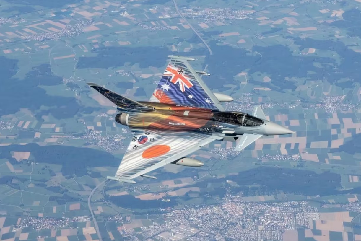 去年8月，德國空軍派遣13架軍機對印太地區進行首次部署任務。 圖:翻攝自騰訊企鵝號/青木在德國