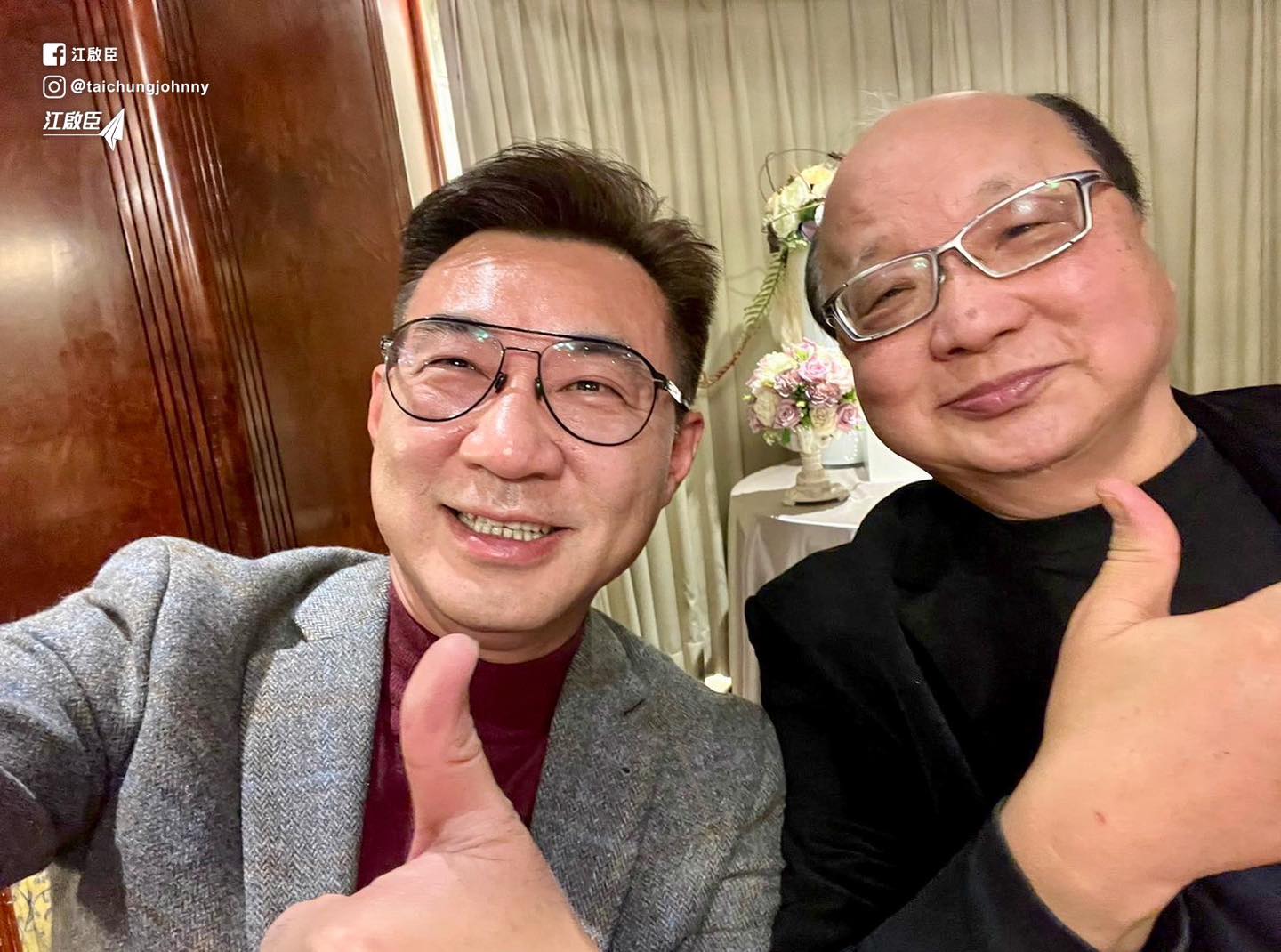 江啟臣曾被認為是少年胡志強。取自江啟臣臉書
