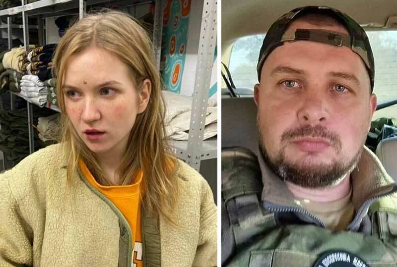 俄羅斯當局逮捕26歲的聖彼得堡居民特雷波娃（左），指控她是炸死俄國軍事網紅塔塔爾斯基（右）的兇嫌。 圖：翻攝Telegram