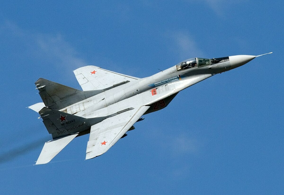 近期斯洛伐克曾向烏克蘭承諾贈送的 13 架 MiG-29 ，終於全部完成交付。 圖：翻攝自維基百科