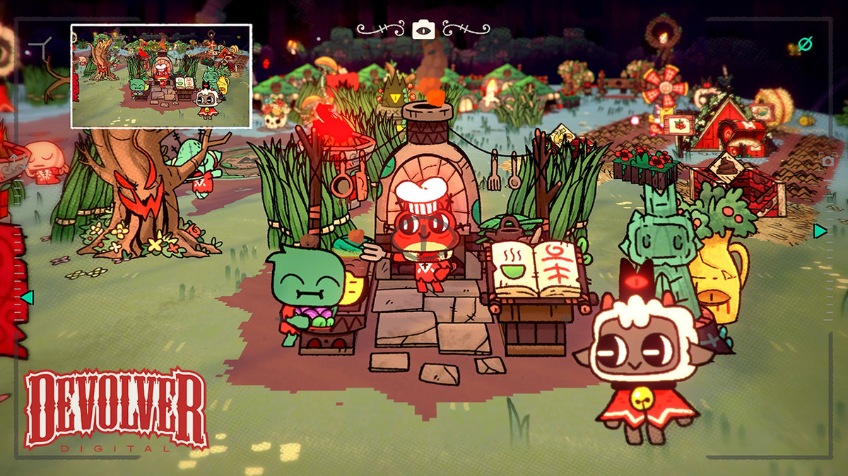 新增相機模式，還有可愛貼紙可以使用喔 圖：Devolver Digital/提供