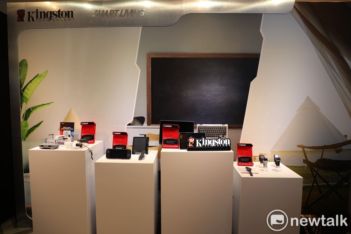 金士頓為全球消費性電子領導品牌包含Acer、ASUS、步步高電子、OPPO等提供嵌入式解決方案 圖：蔡幸秀/攝