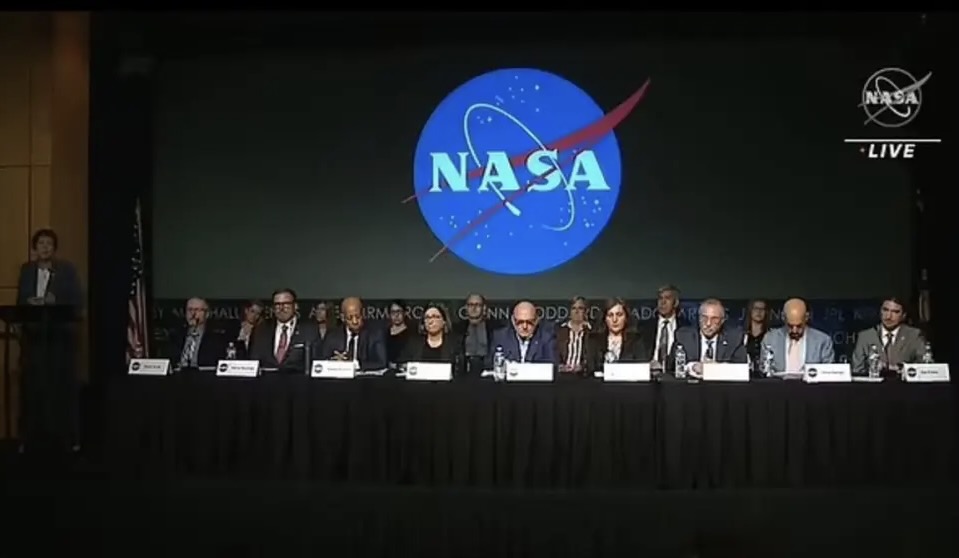  美國國家航空太空總署 (NASA) 記者會。資料照片。 圖：翻攝自騰訊網 