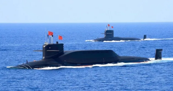 中國解放軍核潛艦。 圖 : 翻攝自國平視野 中國解放軍核潛艦。 圖 : 翻攝自國平視野