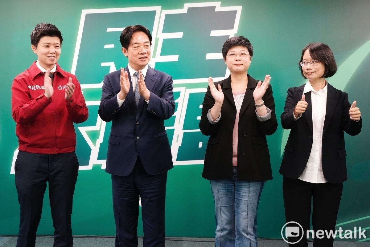 吳音寧認為賴清德主席的形象很正經。張良一/攝