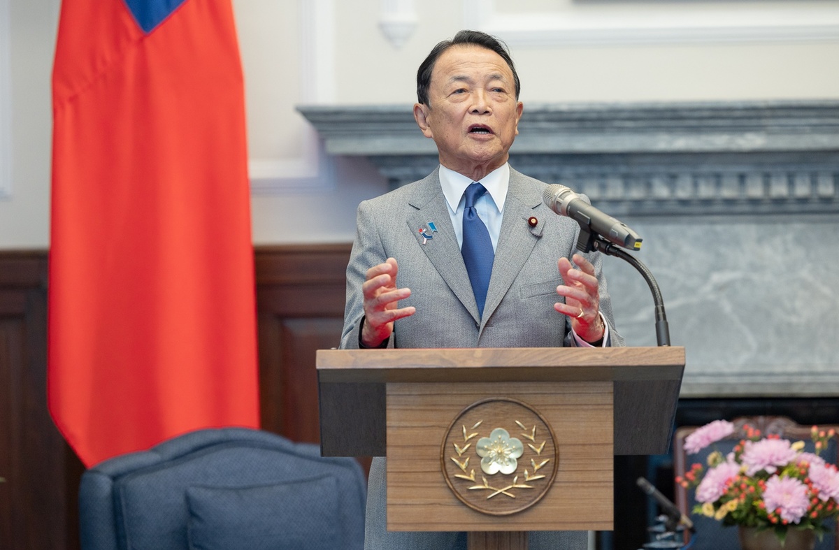  目前自民黨內唯一仍以派系形式存續的，僅剩由自民黨副總裁麻生太郎領導的志公會，又稱「麻生派」。 圖：總統府/提供（資料照） 