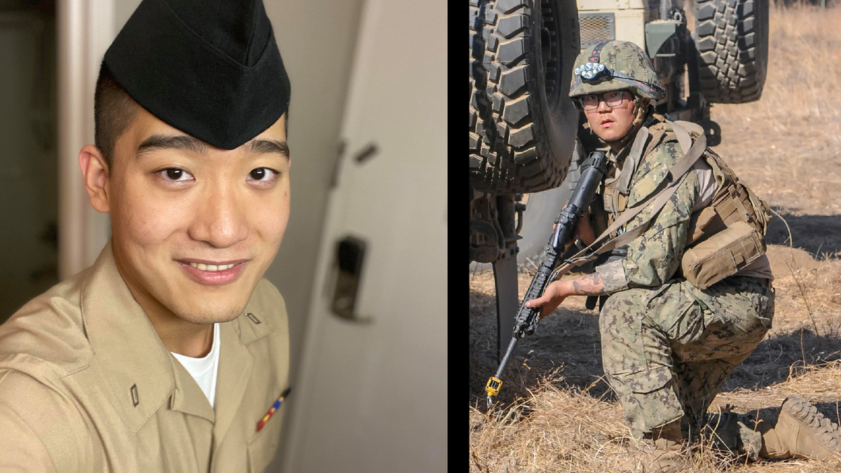  美國海軍士兵魏金超（Jinchao Patrick Wei，左，音譯）與趙文恆（Wenheng Thomas Zhao，右，音譯）被美國司法部指控成為中國間諜。 圖：翻攝自Patrick Wei臉書與美國海軍，新頭殼合成 