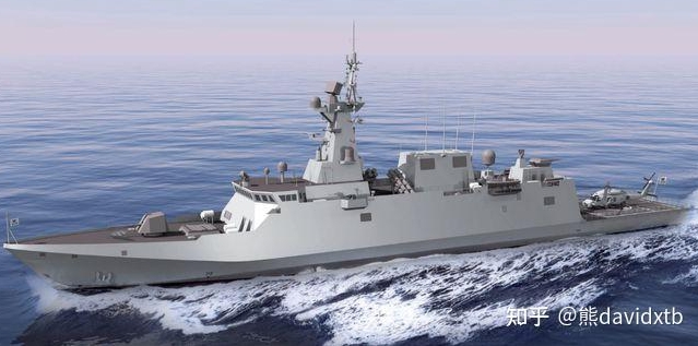 西班牙的 F110 型護衛艦。 圖 : 翻攝自知乎@davidxtb 西班牙的 F110 型護衛艦。 圖 : 翻攝自知乎@davidxtb