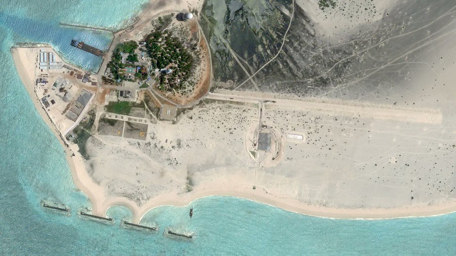 西沙群島 ( Paracel Islands ) 位於南海，是中國與越南之間的長期領土爭議區域。 圖：翻攝@IndoPac_Info推特 