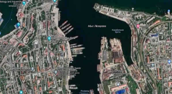  位在塞凡堡的俄軍黑海艦隊，曾經把整個港口停滿，如今紛紛撤離。(資料照片) 圖 : 翻攝自湘評中外 
