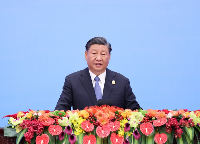 兼原信克認為，中國現階段不大可能發動戰爭，因為中國傳統上只會發動有勝算的戰爭，然而若中國內部不滿情緒因經濟放緩而升溫，習近平可能以戰爭轉移矛盾，這將對全球經濟造成災難性影響。 圖 : 翻攝自中國新華網 