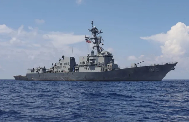  美軍杜威號驅逐艦。 圖 : 翻攝自騰訊網/石江月 