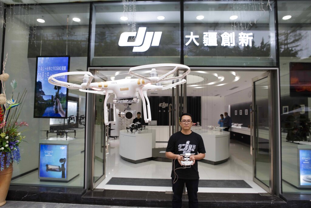  中國無人機製造商大疆。 圖 : 達志影像/美聯社 