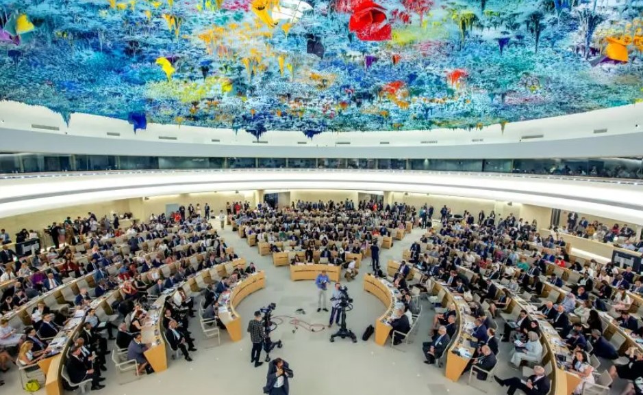  位於瑞士日內瓦的聯合國人權理事會。 圖：翻攝自人權觀察 (Human Rights Watch)官網（資料照） 