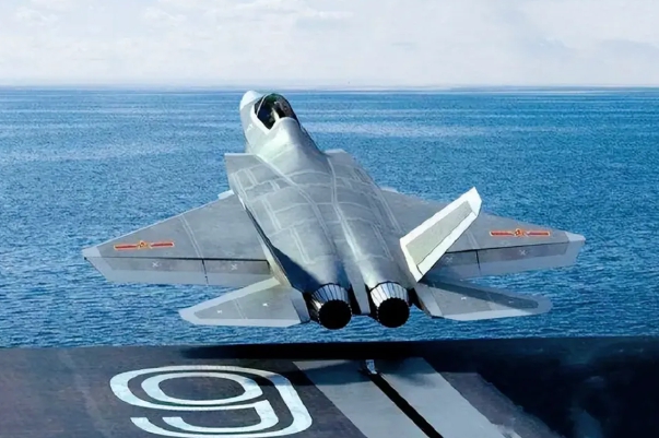  中國解放軍的殲-35戰機。 圖 : 翻攝自嗷狼記 