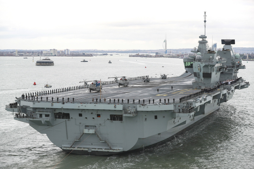  英國航空母艦「威爾斯親王號(HMS Prince of Wales R09)」 圖：翻攝Royal Navy 