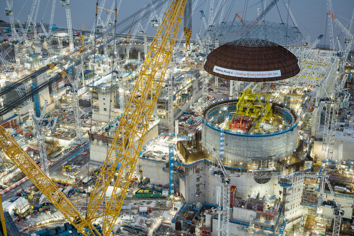 圖為正在興建的英國Hinkley Point C核電廠。 圖:EDF能源公司官網 圖為正在興建的英國Hinkley Point C核電廠。 圖:EDF能源公司官網
