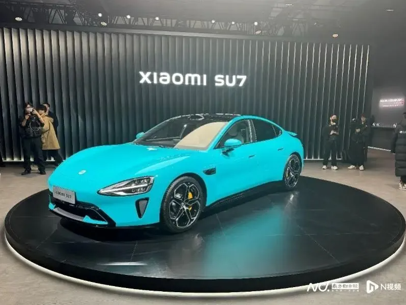 小米 SU7。 圖 : 翻攝自騰訊網 