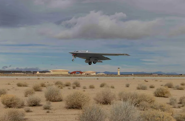  B-21轟炸機起飛。 圖 : 翻攝自騰訊網 