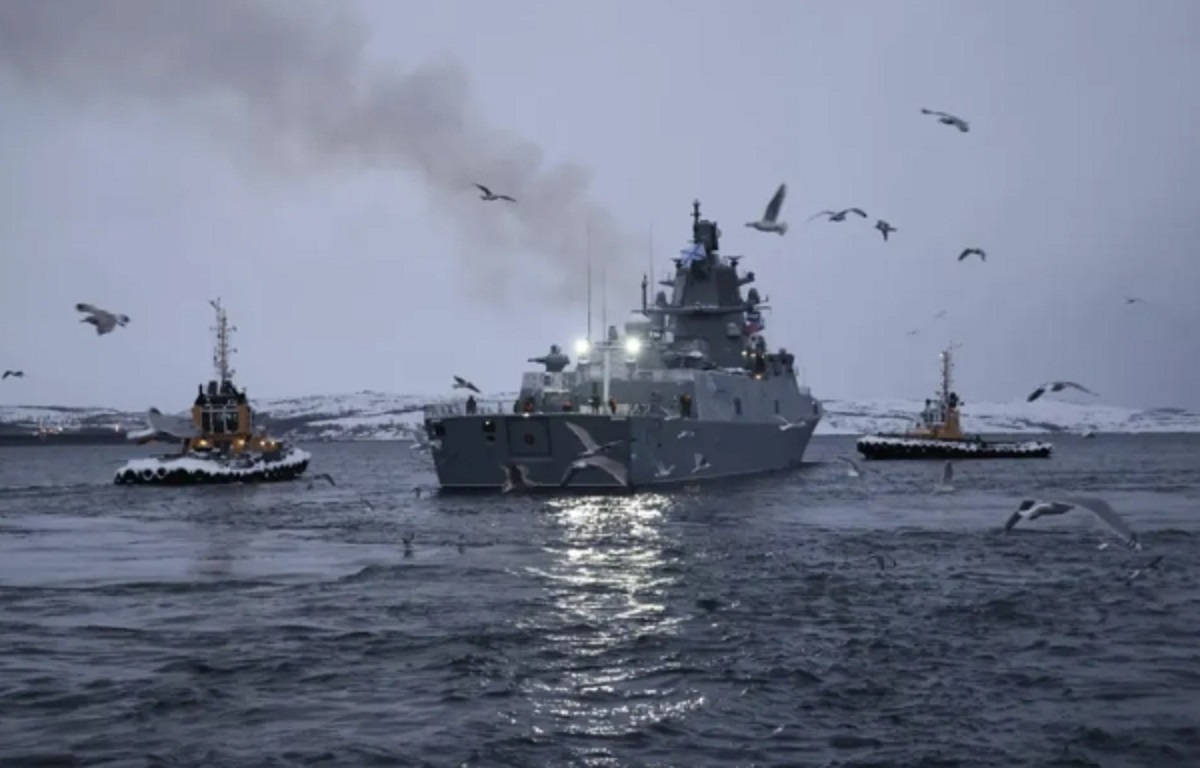  俄國訪問古巴的高希可夫蘇聯海軍元帥號護衛艦。 圖 : 翻攝自俄國國防部 