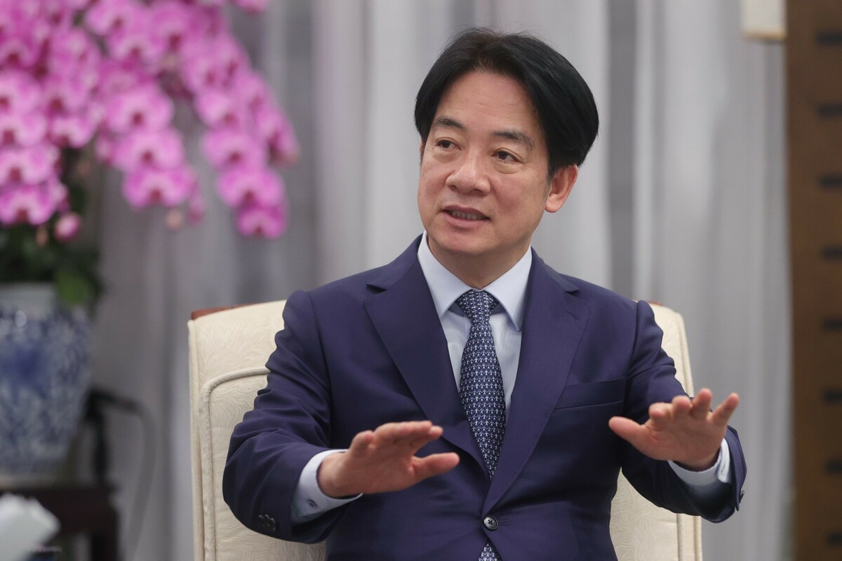 總統賴清德接受《時代雜誌》專訪。 圖：總統府提供 