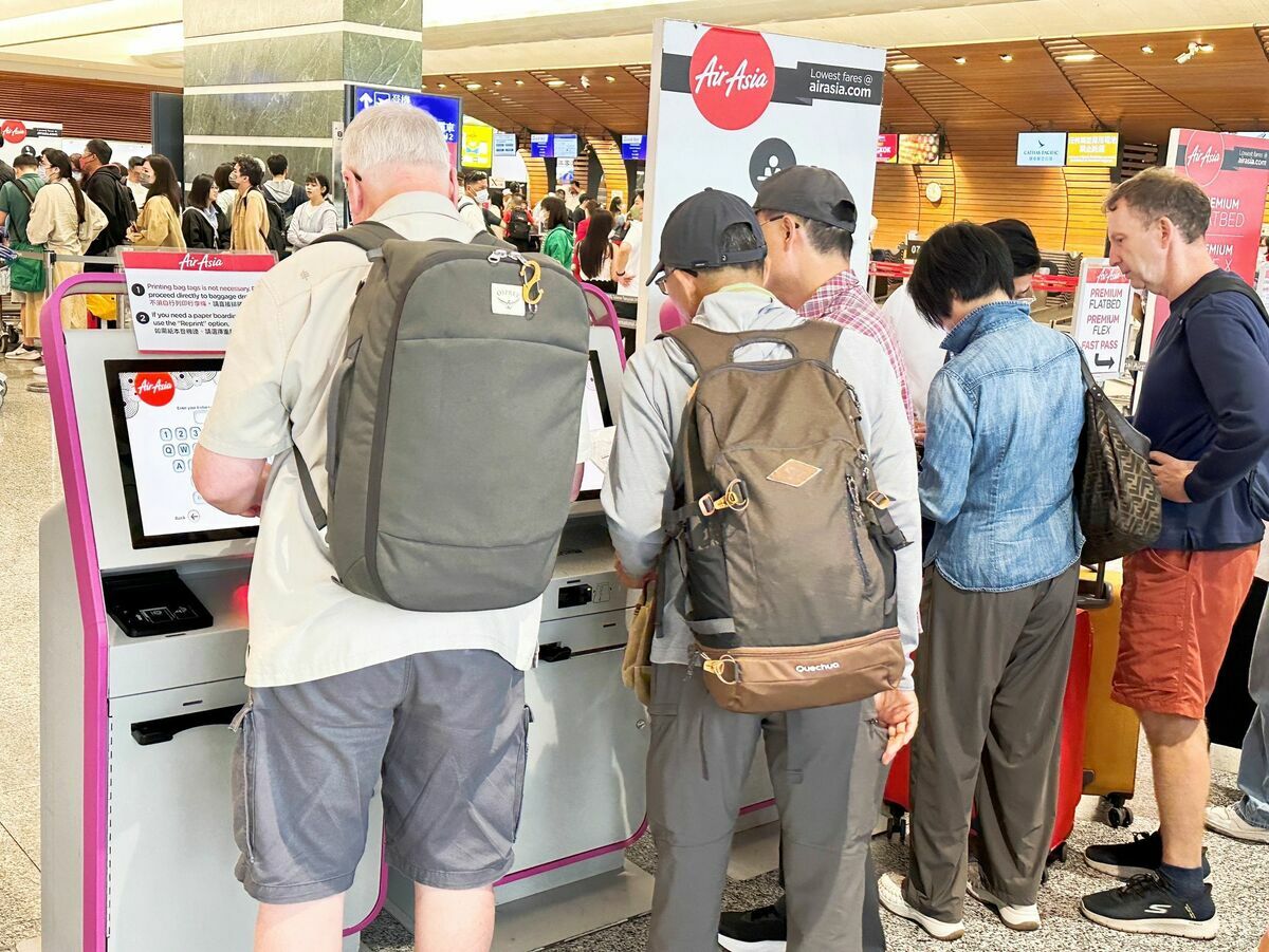  暑假開始，加上日幣大幅貶值，日本旅遊潮暴增。 圖：桃園機場公司／提供 