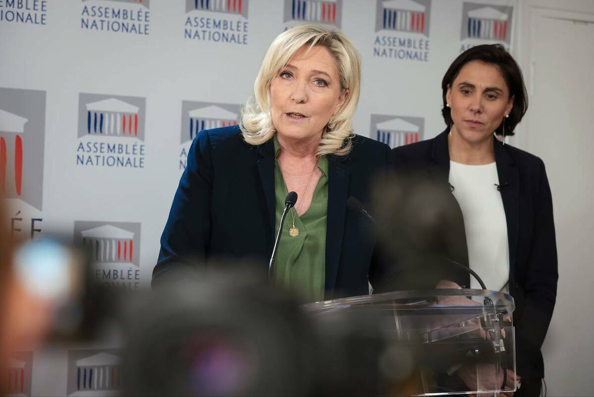  國民聯盟主席雷朋。 圖：取自 Marine Le Pen 臉書 