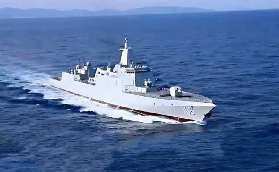 中國延安艦。 圖：翻攝自石江月 
