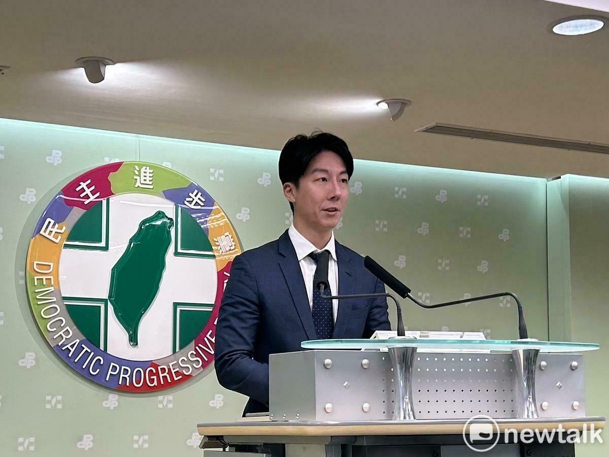  民進黨發言人吳崢。 圖：黃宣尹／攝 