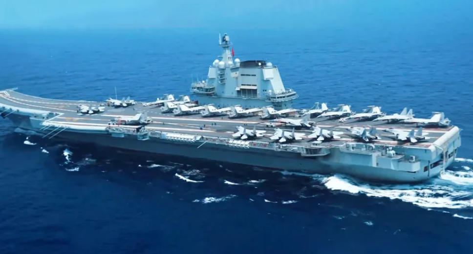  解放軍山東艦。 圖:翻攝自騰訊網 