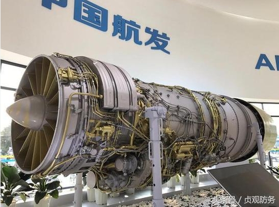  中國號稱自主研發的渦扇-15 引擎。 圖 : 翻攝自頭條號/貞觀防務 