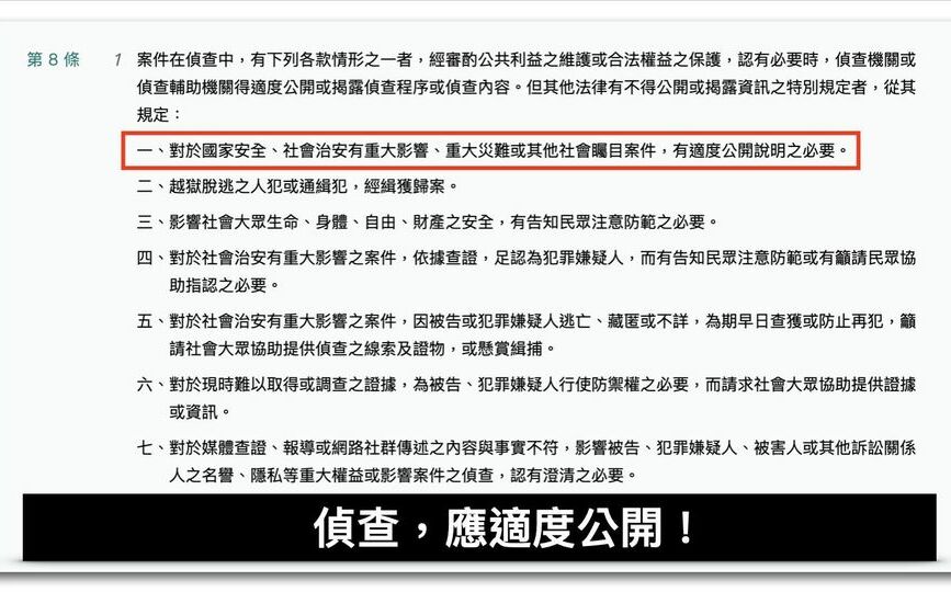 法有明文！「偵查」應適度公開 黃暐瀚翻出作業辦法籲北檢公開說明柯案