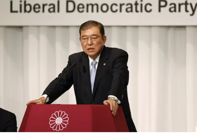 日本首相石破茂。 圖 : 翻攝自日新說 