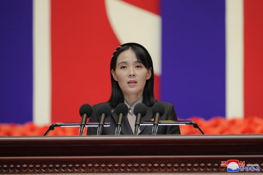  北韓勞動黨中央委員會副部長金與正 圖 : 翻攝朝中社（資料照片） 