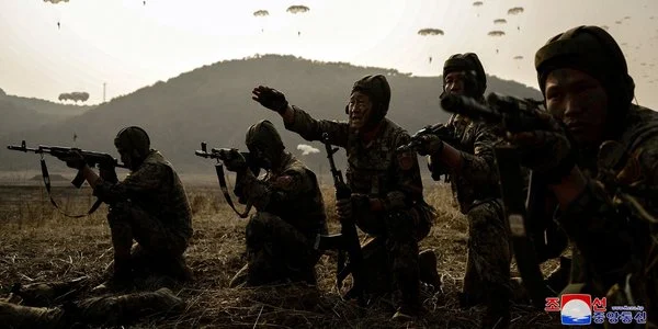 北韓士兵示意圖。 圖：翻攝自朝中社 