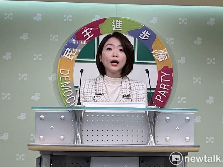  民進黨發言人韓瑩。 圖：黃宣尹攝 