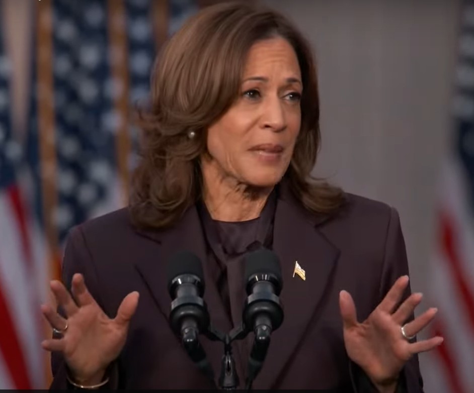  美國副總統賀錦麗（Kamala Harris）6日在母校霍華德大學發表敗選演說。 圖：翻攝賀錦麗YouTube影片 