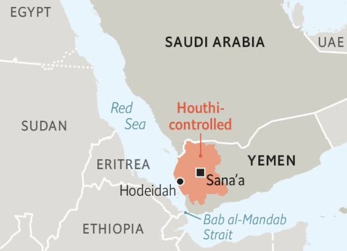 美軍對葉門首都沙那一處目標實施空襲，造成 4 人死亡、16 人受傷。葉門叛軍組織青年運動與哈瑪斯和黎巴嫩真主黨都被認為是伊朗的代理人 圖:擷自X帳號@conflict_live 
