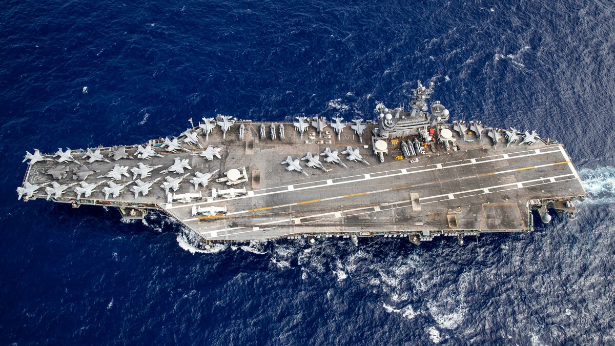 「喬治・華盛頓號」暫時成為中東地區唯一部署的美軍航空母艦。 圖：翻攝「X」@USPacificFleet 