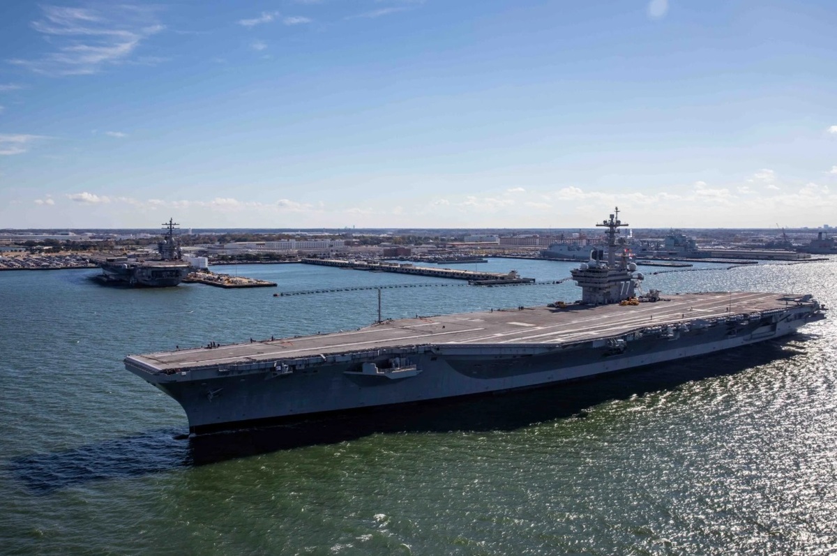 美軍維吉尼亞州諾福克海軍基地。 圖：翻攝US NAVY 