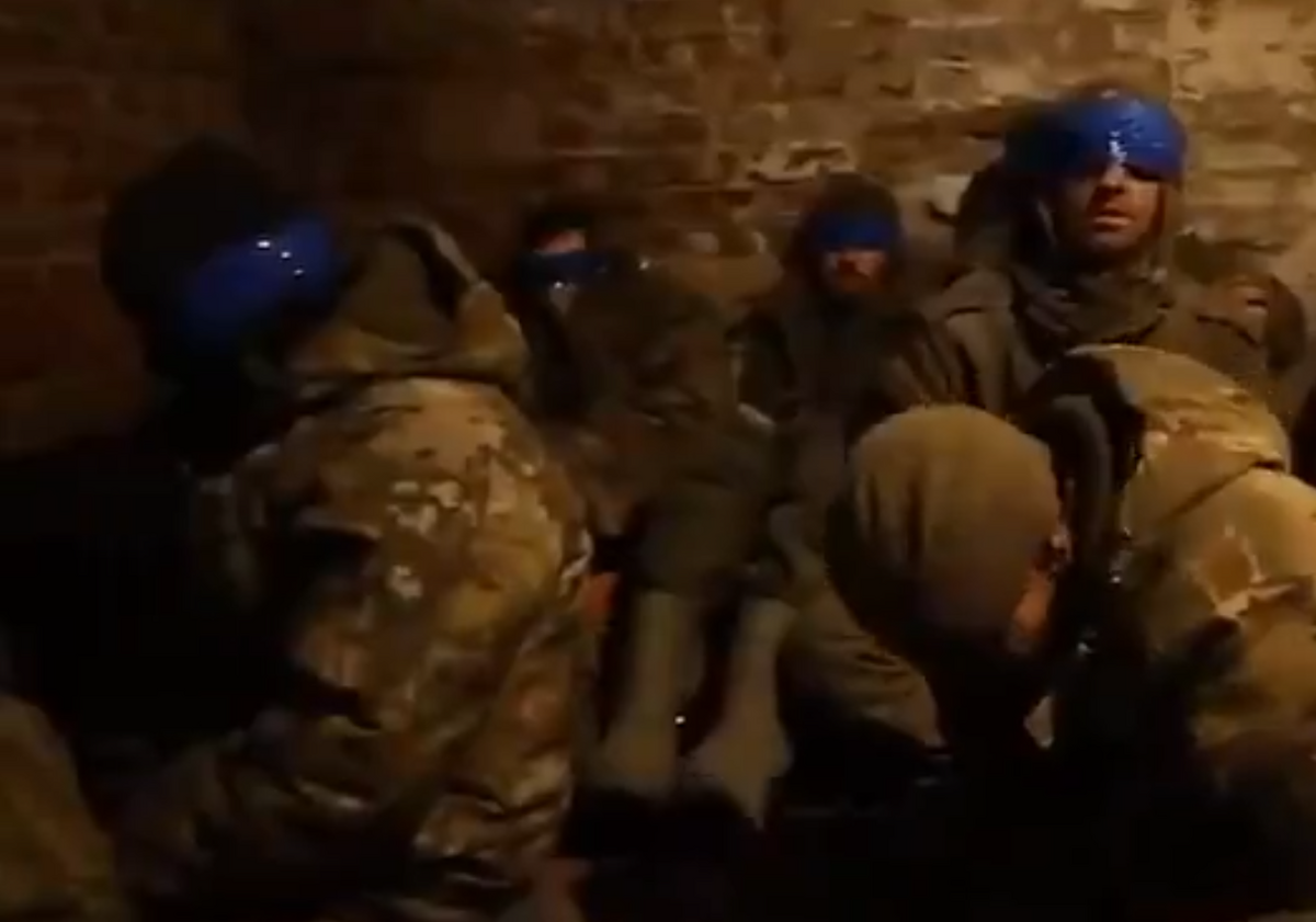  俄軍傷亡慘重。圖為俄軍俘虜。 圖：翻攝自烏克蘭戰爭．最新進展Ｘ帳號 