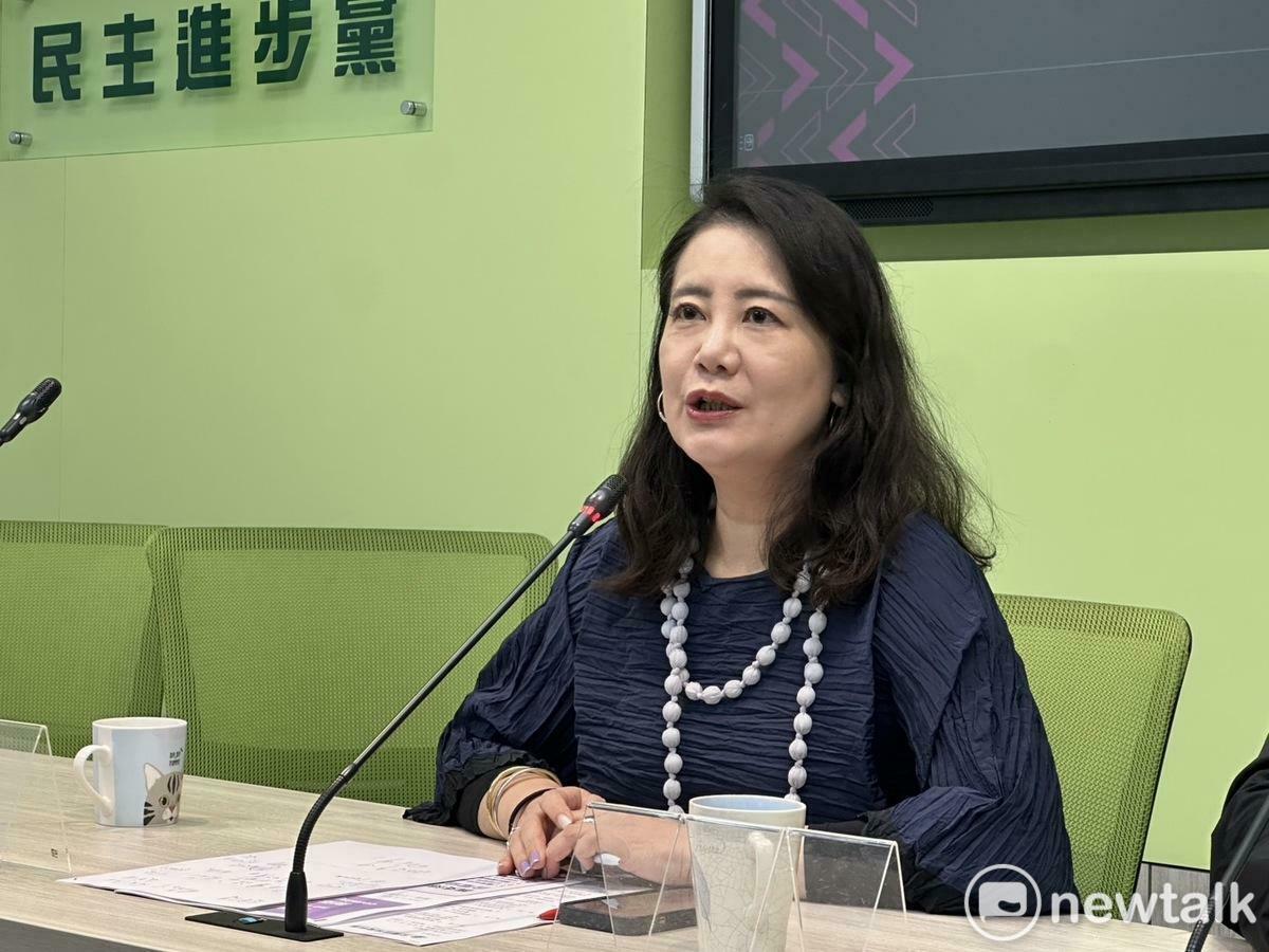  民進黨團幹事長吳思瑤批評，立院加高圍牆，國民黨是多怕民意反撲？ 圖：金大鈞／攝（資料照） 