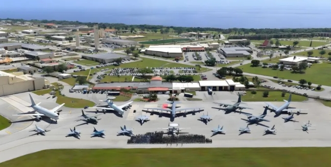  圖為關島的美軍基地(資料照)。 圖 : 翻攝自矚望雲霄 