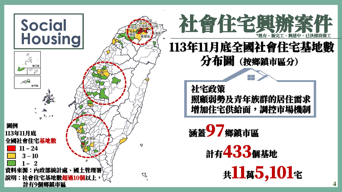 社會住宅興辦案件。 圖:內政部提供 社會住宅興辦案件。 圖:內政部提供